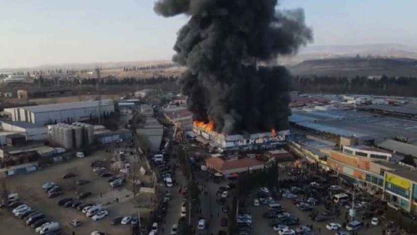 ლილო მოლის“ ტერიტორიაზე ცეცხლი 5 000 კვადრატულ მეტრზეა გავრცელებული.