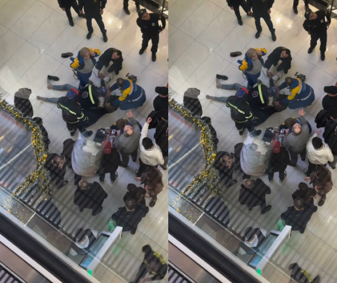 VIDEO: ვრცელდება კადრები გალერია თბილისიდან, სადაც მამაკაცი სიმაღლიდან გადმოვარდა და გარდაიცვალა