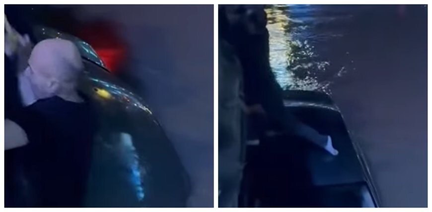 მეტეხის ხიდიდან მტკვარში კიდევ ერთი მანქანა გადავარდა