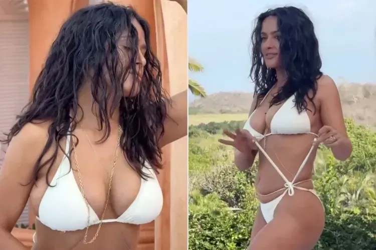 "არასდროს მიფიქრია, რომ ეს შესაძლებელი იქნებოდა... თანაც, 58 წლის ასაკში" - სალმა ჰაიეკი ცეცხლოვანი ცეკვის ვიდეოს აქვეყნებს