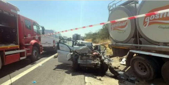 VIDEO: მასშტაბური ავარია – შემთხვევას მსუბუქ ავტომობილში მყოფი ყველა ადამიანი ემსხვერპლა