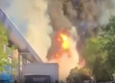 VIDEO : შოკისმომგვრელი კადრები: ჩილეში ბენზინგასამართი სადგური აფეთქდა