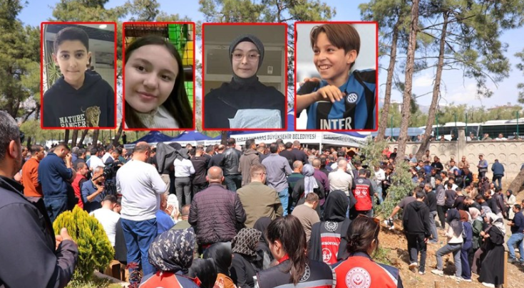 თურქეთის სკოლაში თავდასხმის დროს დაღუპული 4 მეგობარი ერთმანეთის გვერდიგვერდ დაკრძალეს